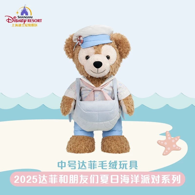夏日 サマー ダッフィー ぬいぐるみ　Mサイズ｜上海ディズニー