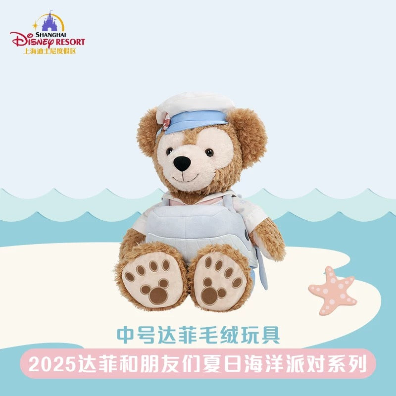 上海ディズニー　サマー　ダッフィーssぬいぐるみ 夏日 サマー ダッフィー ぬいぐるみ Mサイズ｜上海ディズニー