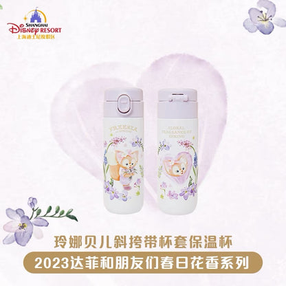 グッズ | 上海ディズニー・春スプリングシリーズ：『リーナベル -「フェースバッグ小」「水筒」「バケットハット」「パースケース」』『ステラルー -「ショルダーバッグ」「リース」「カチューシャ」』『ダッフィー - 「カーテンホルダー」』『シェリーメイ - 「カーテンホルダー」』『ジェラトーニ - 「ブランケット」』